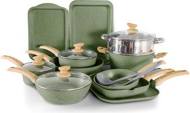 Kitchen cookware 17-Piece Kitchen Granite Cookware Set