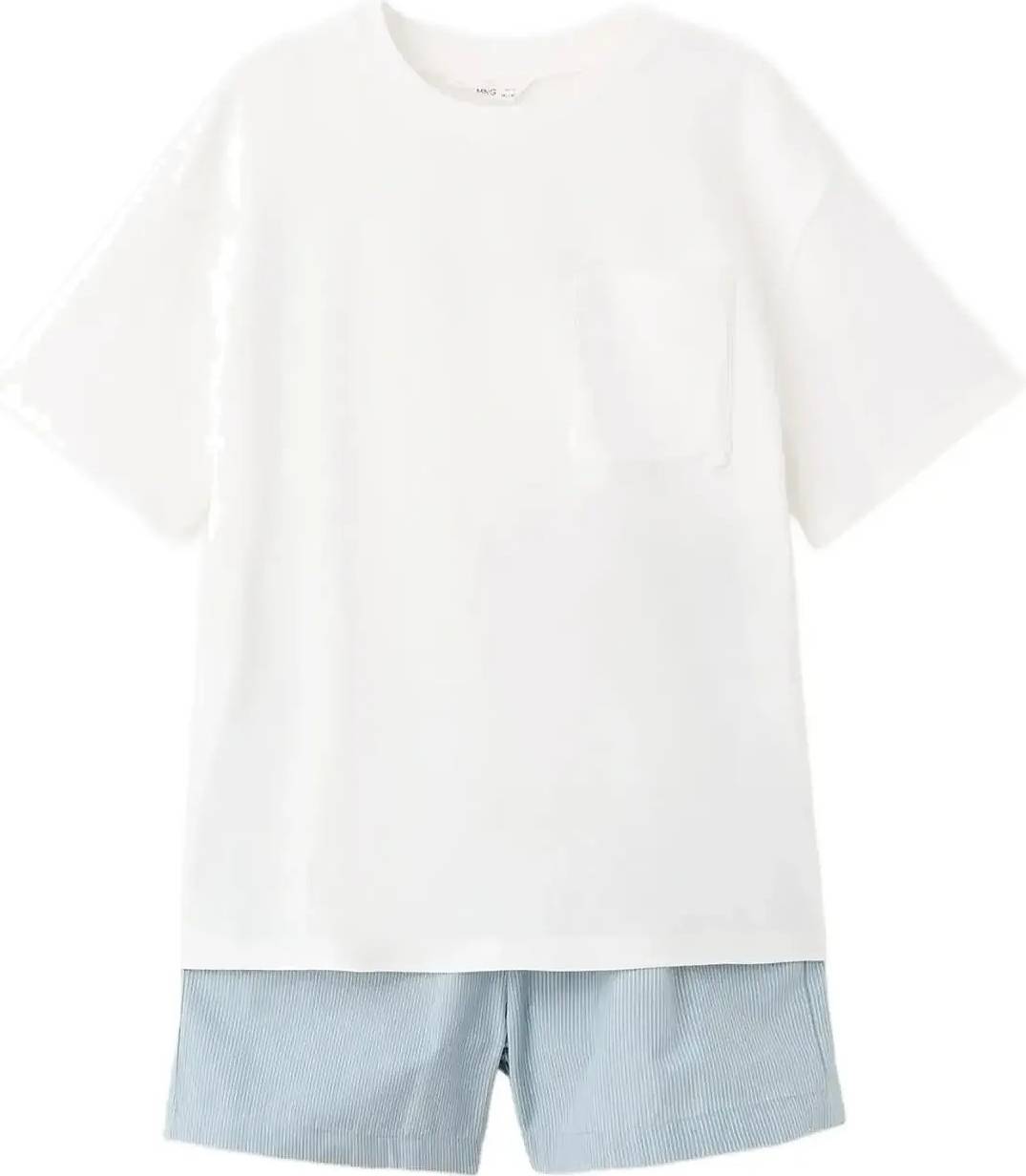 Mango Short Pyjama Set - Blue