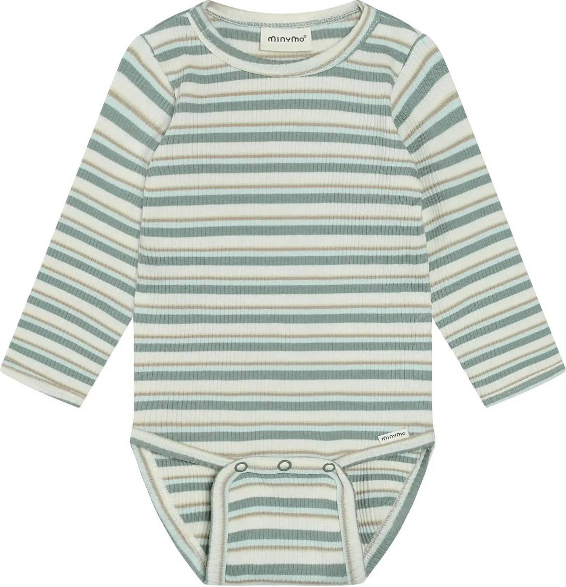 Minymo Body Ls Y D Rib - Green