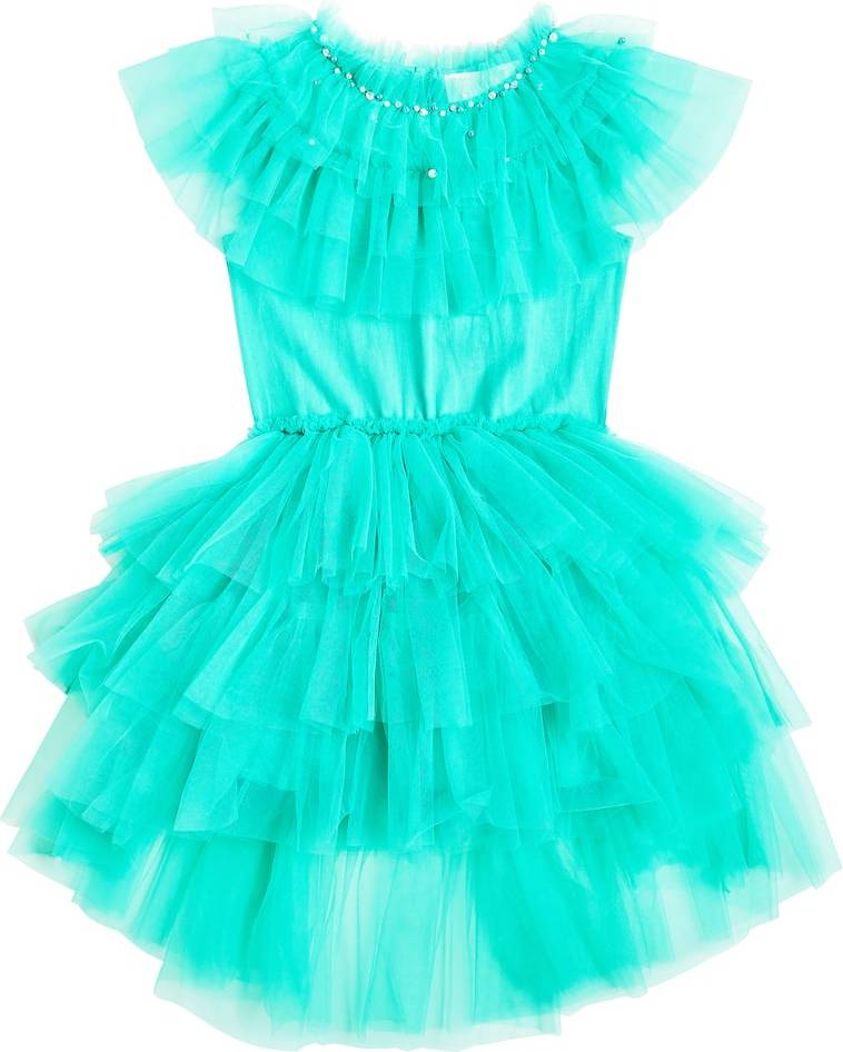 Watercolour Ruffled Tulle Dress