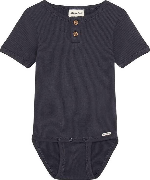 Minymo Body Ss Rib Modal Bomuld - Grey