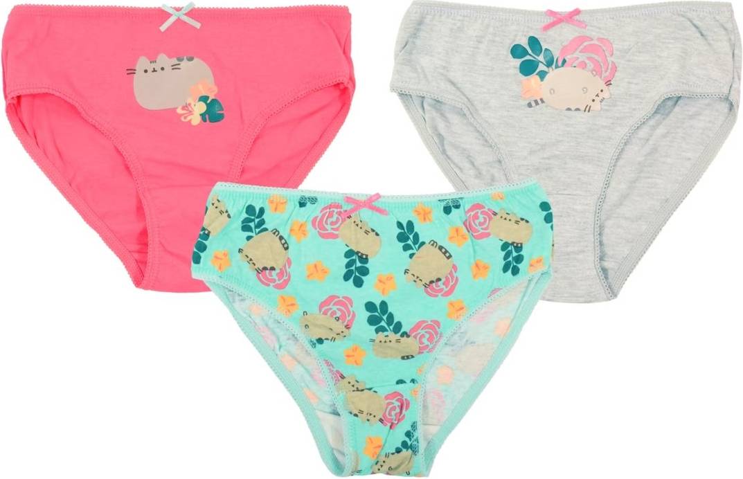 Pusheen Pusheen Truser 3-Pk Barn - Rosa/Grå