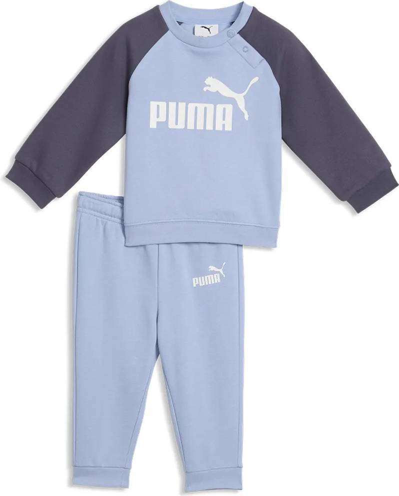 Puma Minicats Essentials Raglan Crew Set - Chambray Blue