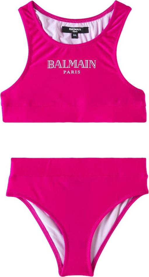 Balmain Kids Bikini Con Logo - Rosa