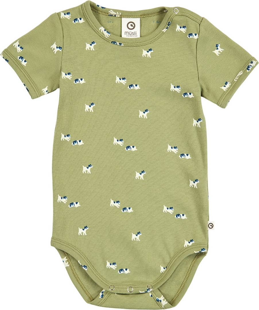 Müsli Body K/Æ Rib Bff - Spring/Navy/Tofu
