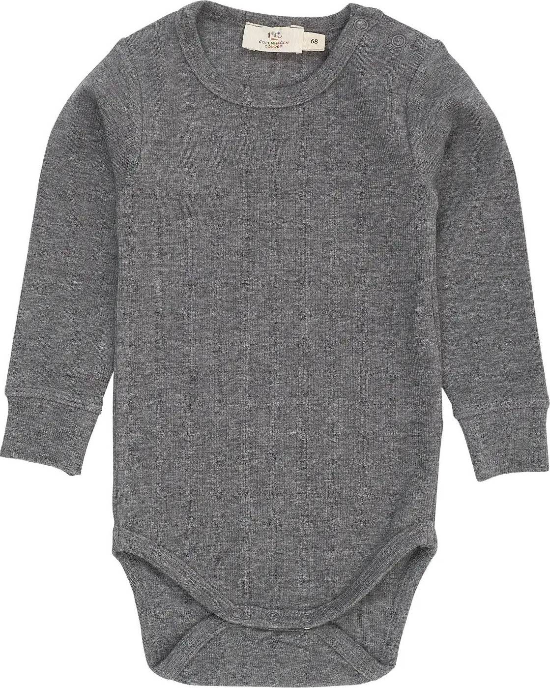 Copenhagen Colors Modal Rib Ls Body - Grey