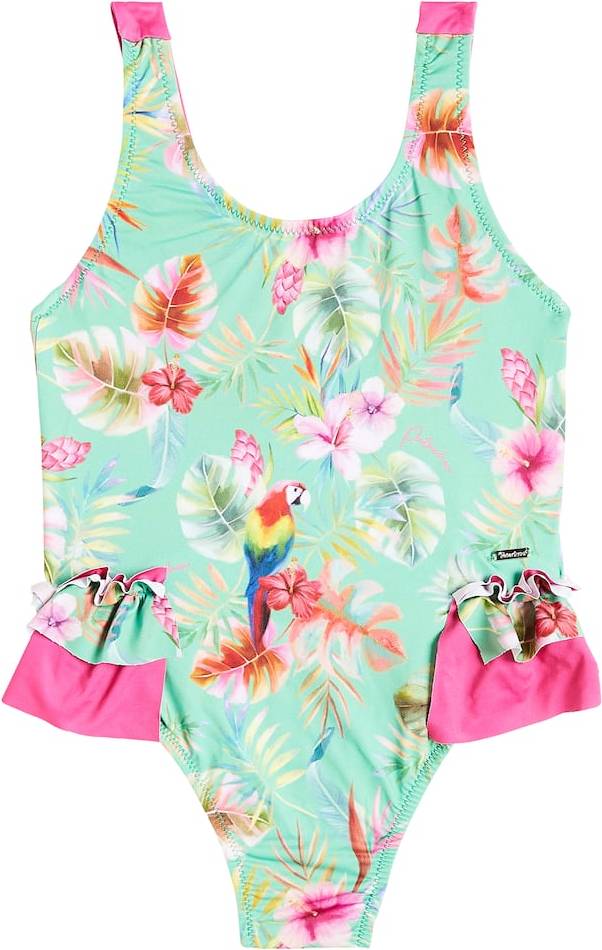 Patachou Ruffled Floral Swimsuit