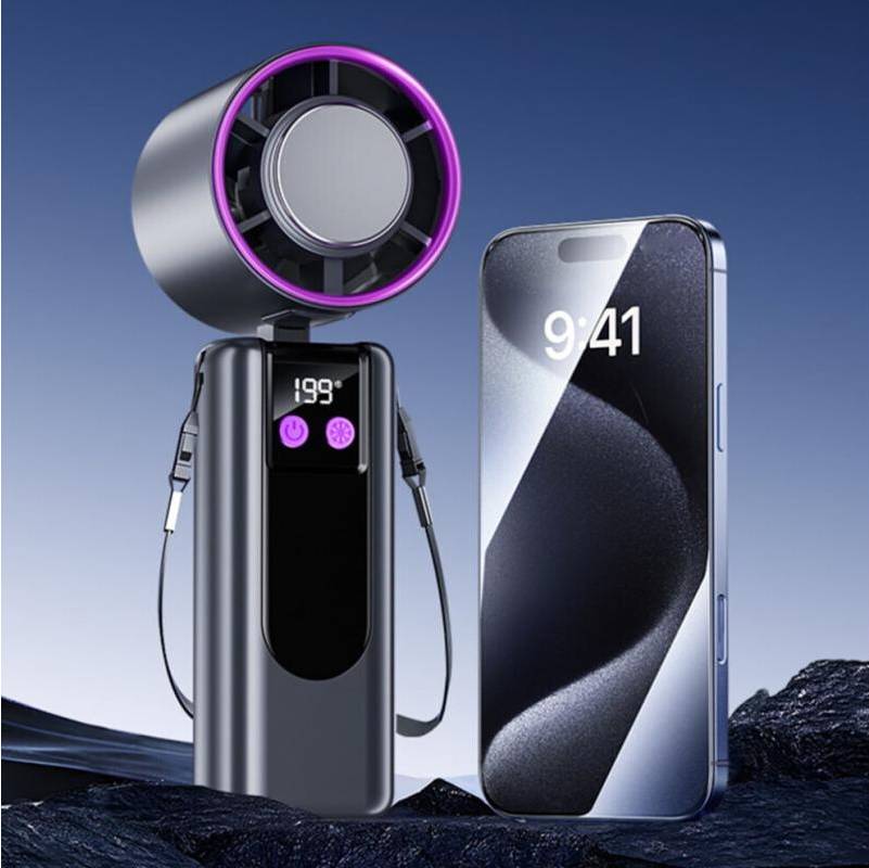 Handheld Handheld Digital Display Fan