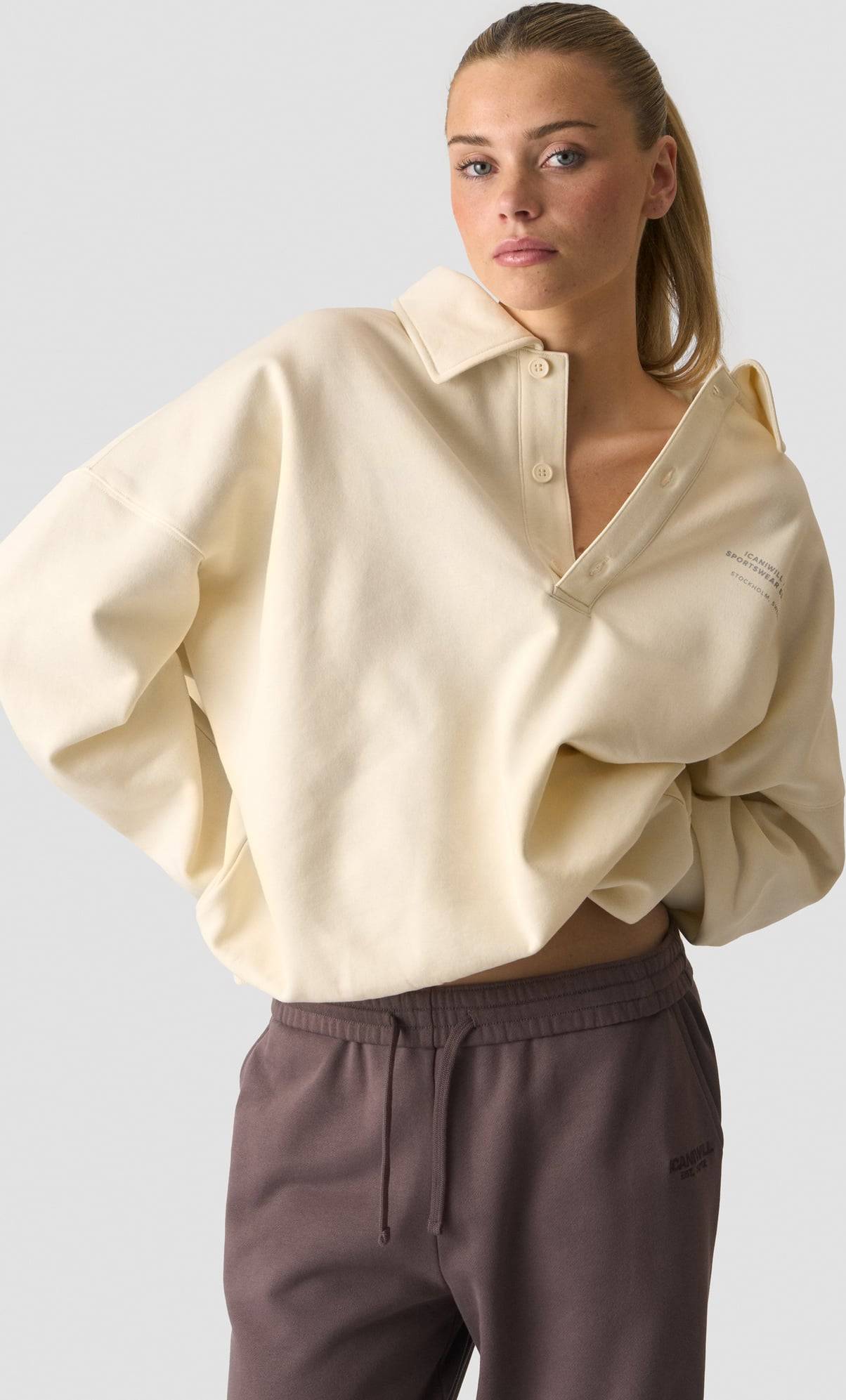ICIW Everyday Rugby Sweatshirt - Cream