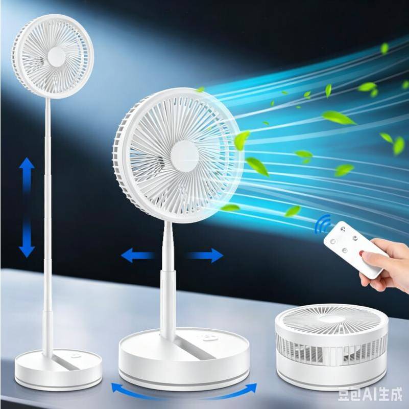 Portable 9 Inch Rechargeable Oscillating Fan