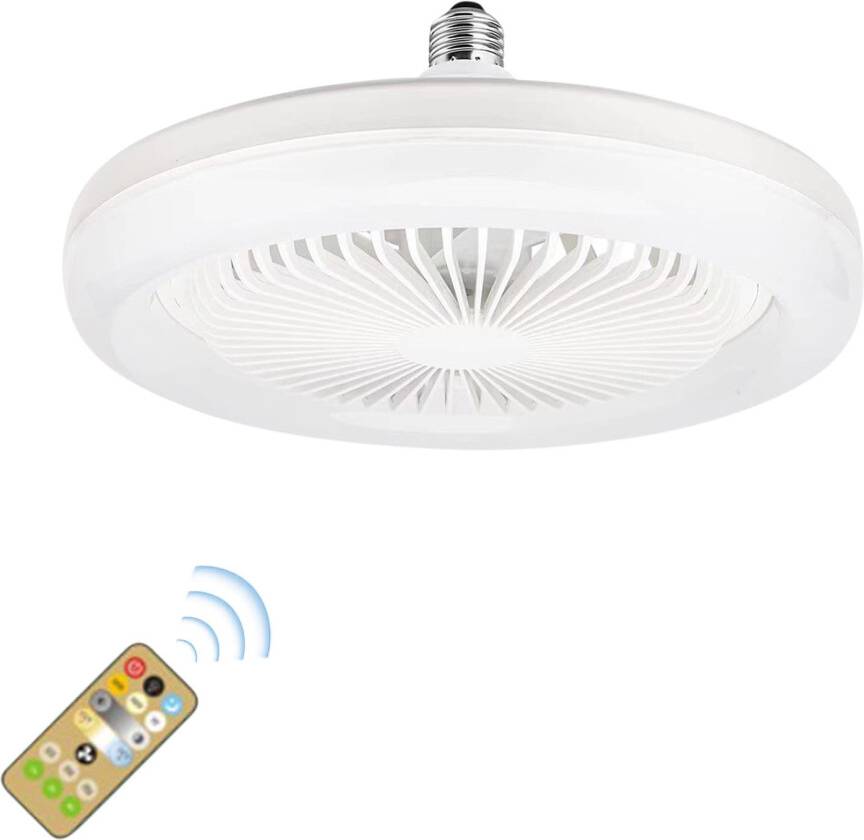 Zeceouar Ceiling Fan with Light and Remote Control
