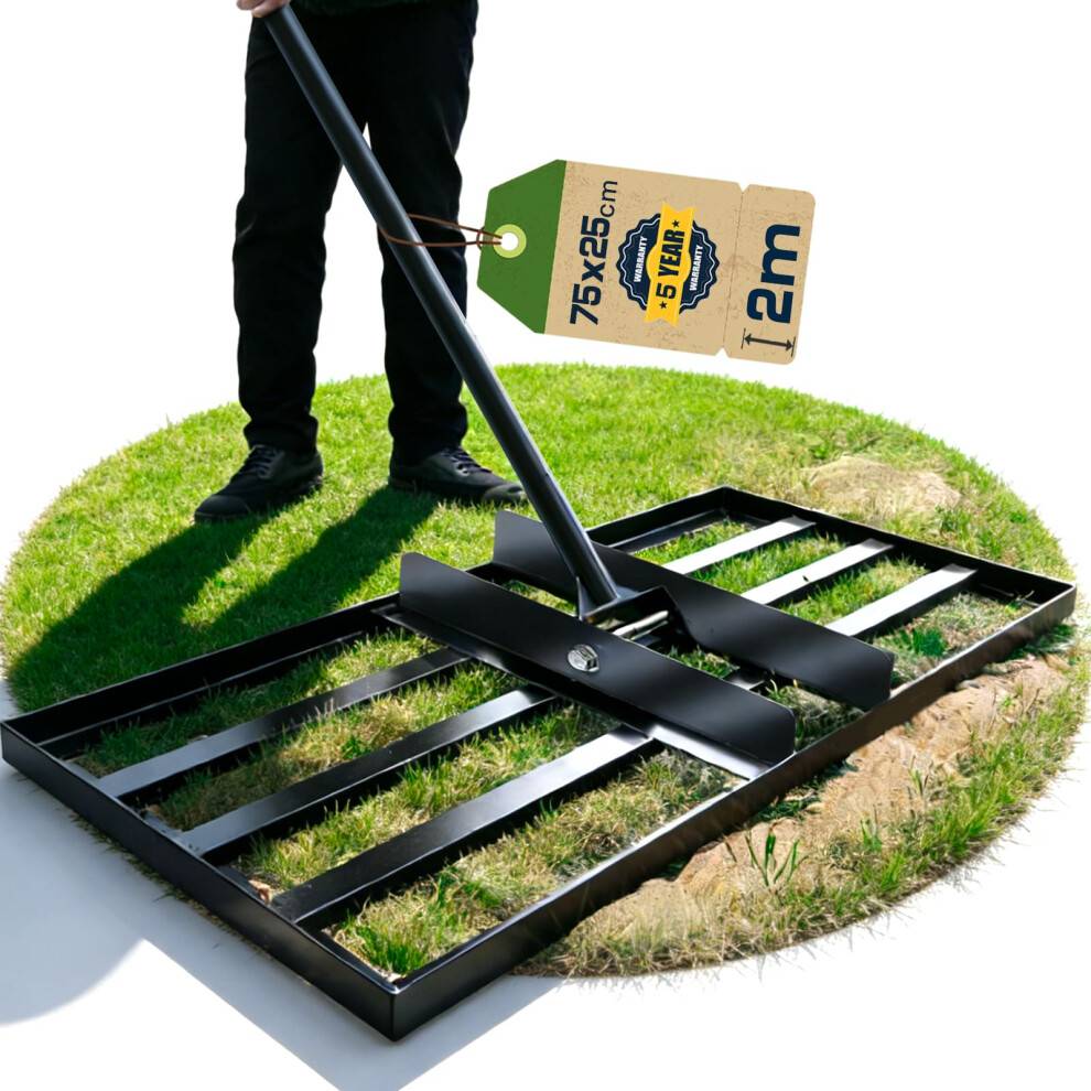Warmfay Lawn Leveling Rake 75x25 CM