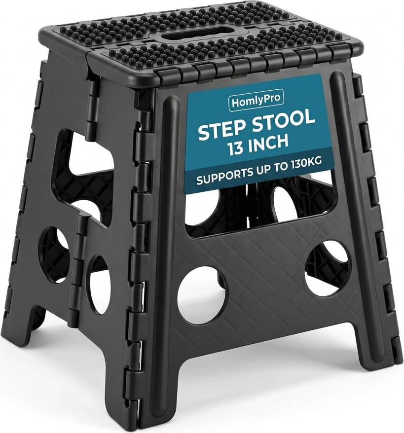 HomlyPro Folding Step Stool 13 Inch