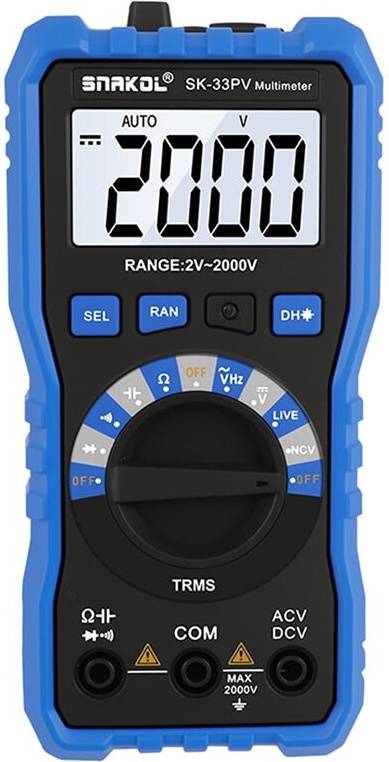 Digital Multimeter Tester 2000V TRMS Meter