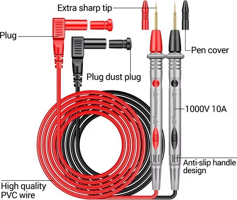 3PCS PT1005B Multimeter Probe Test Lead
