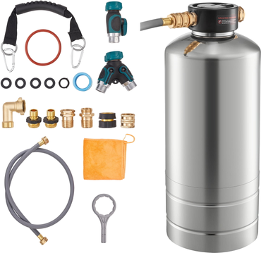 Water softener KffKff Portable 16000-Grain RV Water Softener
