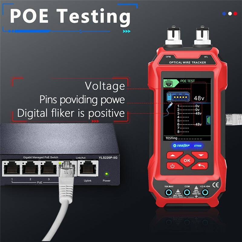 E638 Multifunctional Network Cable Tester