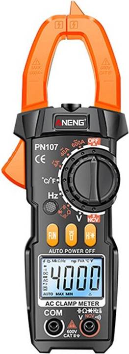 PN107 Digital Clamp Meter AC Voltage True RMS Multimeter