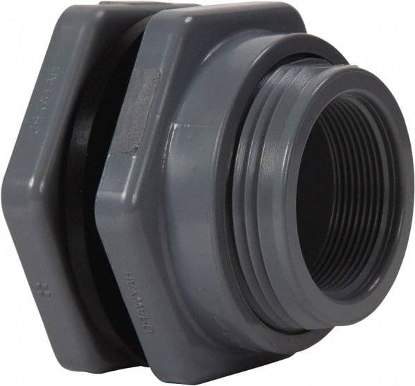 Bulkhead Fitting PVC FPM Socket FPT Adapter