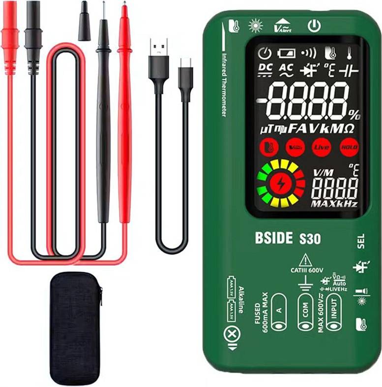 Tlily BSIDE Digital Multimeter 15V LED Rechargeable