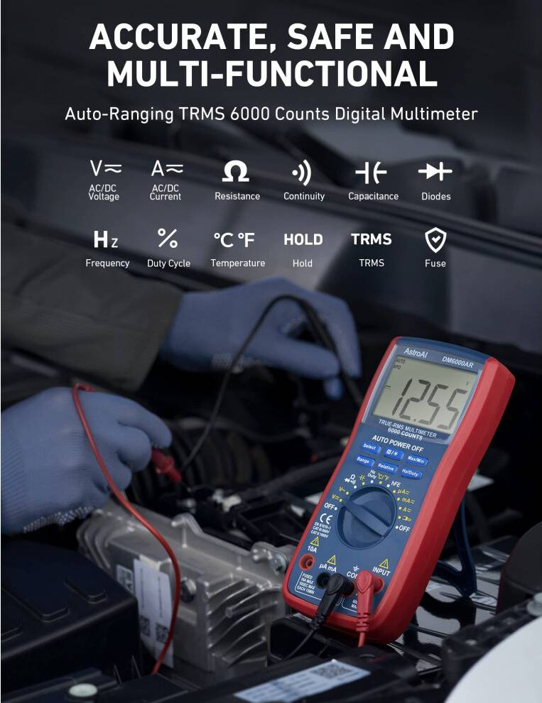AstroAI Digital Multimeter TRMS 6000 Counts