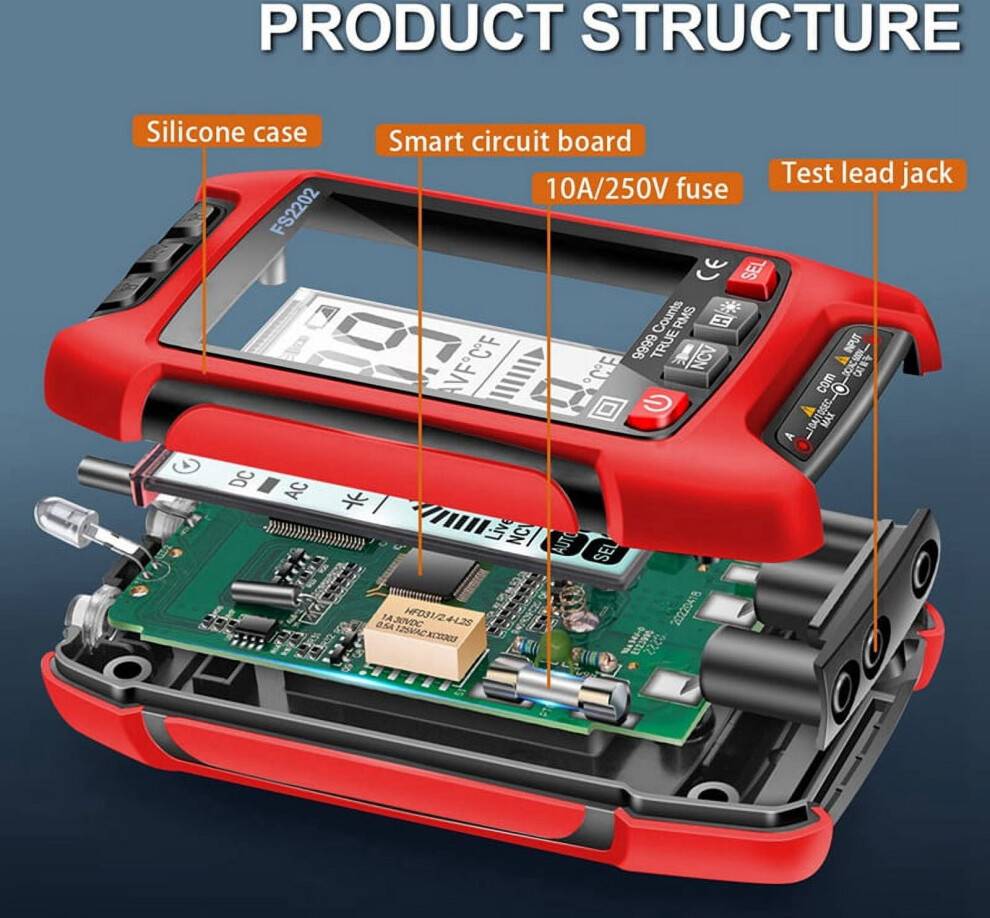 Digital Multimeter TRMS Auto-Ranging 9999 Counts