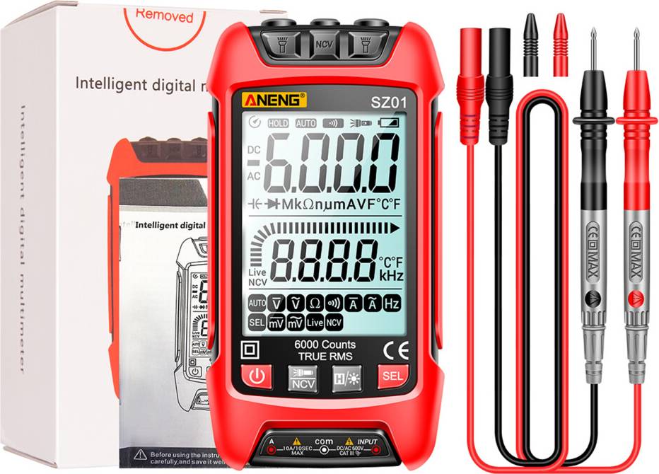 Multimeter Handheld True RMS 6000 Count