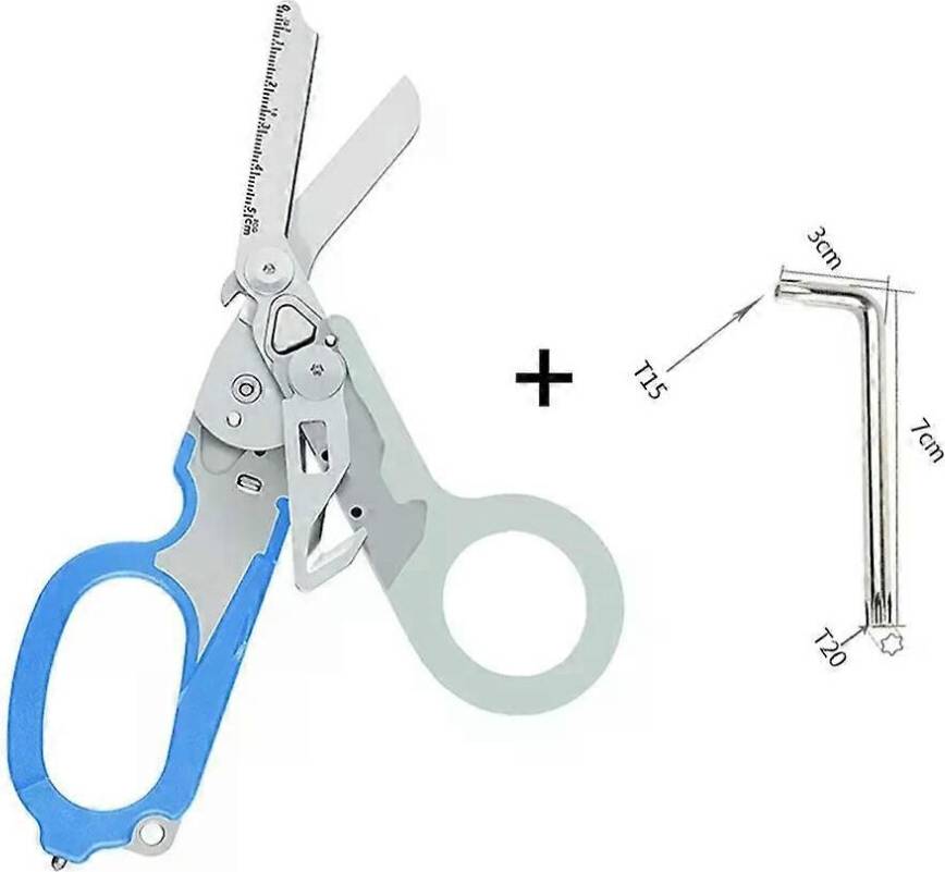 Multi-Functional Tactical Foldable Medical Scissors