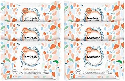 Femfresh Intimate Wipes Flushable Biodegradable