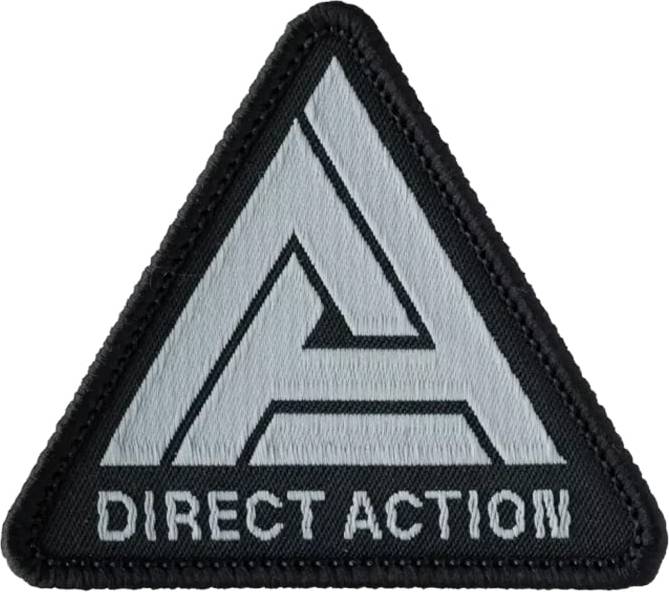 Direct Action Logo Patch PVC Black