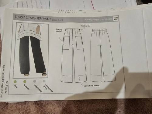 Style Arc Sewing Pattern Daisy Pants