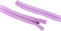 Concealed Invisible Closed End Zips Lilac