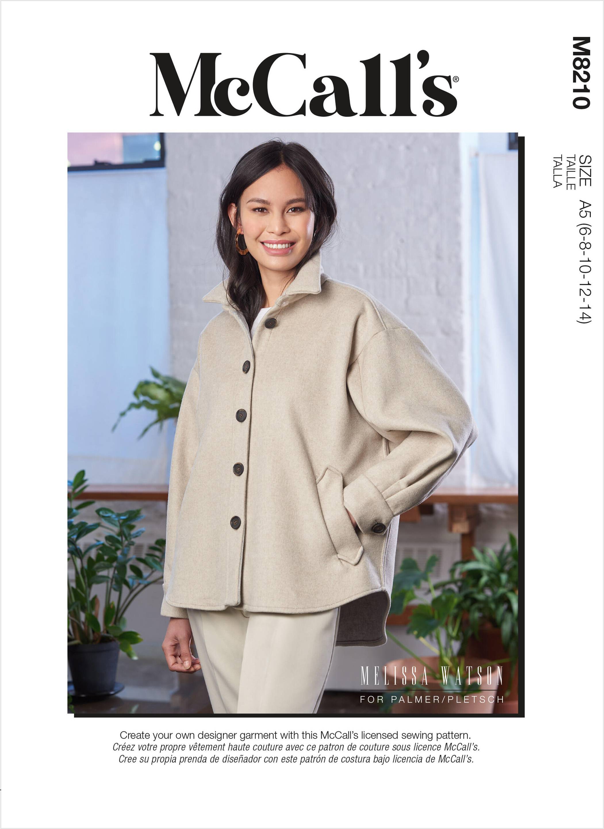 McCalls Sewing Pattern 8210