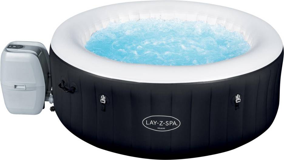 Lay-Z-Spa Inflatable Hot Tub Miami 120 AirJet Massage System