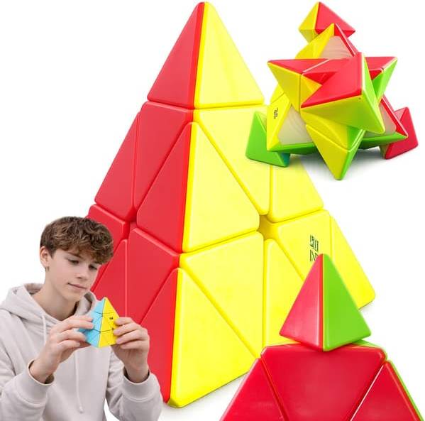 Rubiks speed Pyramid Pyraminx Speed Cube 3D Logisk Puslespil