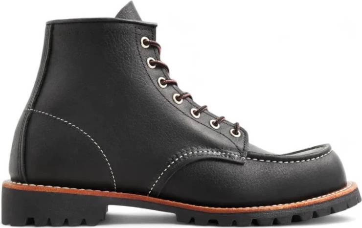 Black red wing boots Red Wing Mens Roughneck
