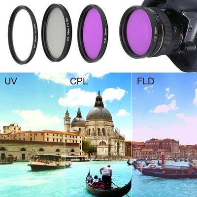58mm Optical Glass Lens Filter Kit