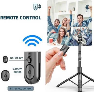 60-Inch Multi-Function Selfie Stick Desktop Tripod