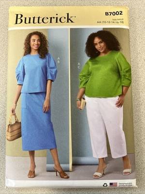 Buttericks Butterick Sewing Pattern 7002