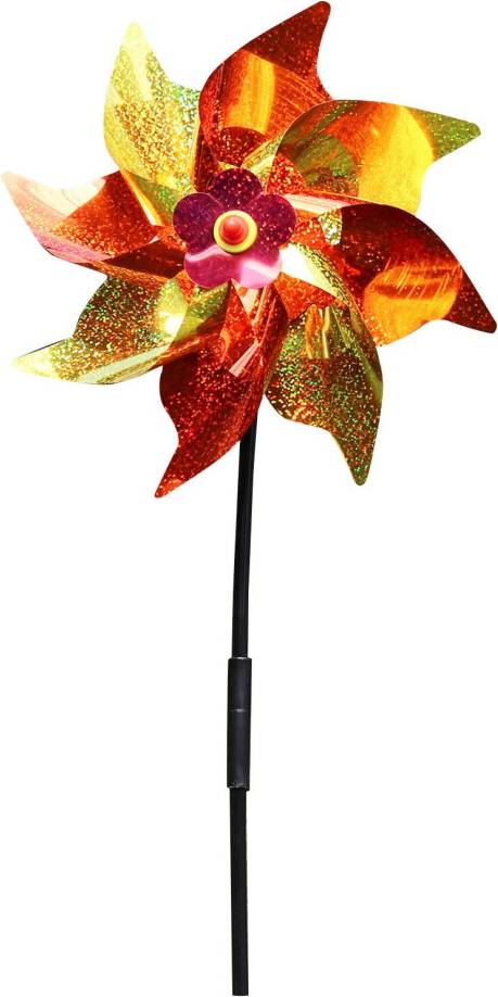 Red Pinwheel Wind Spinner 12" Weather Resistant