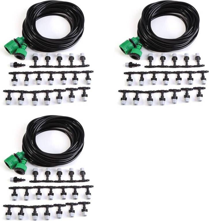 3X Garden Patio Misting Flow Drip System