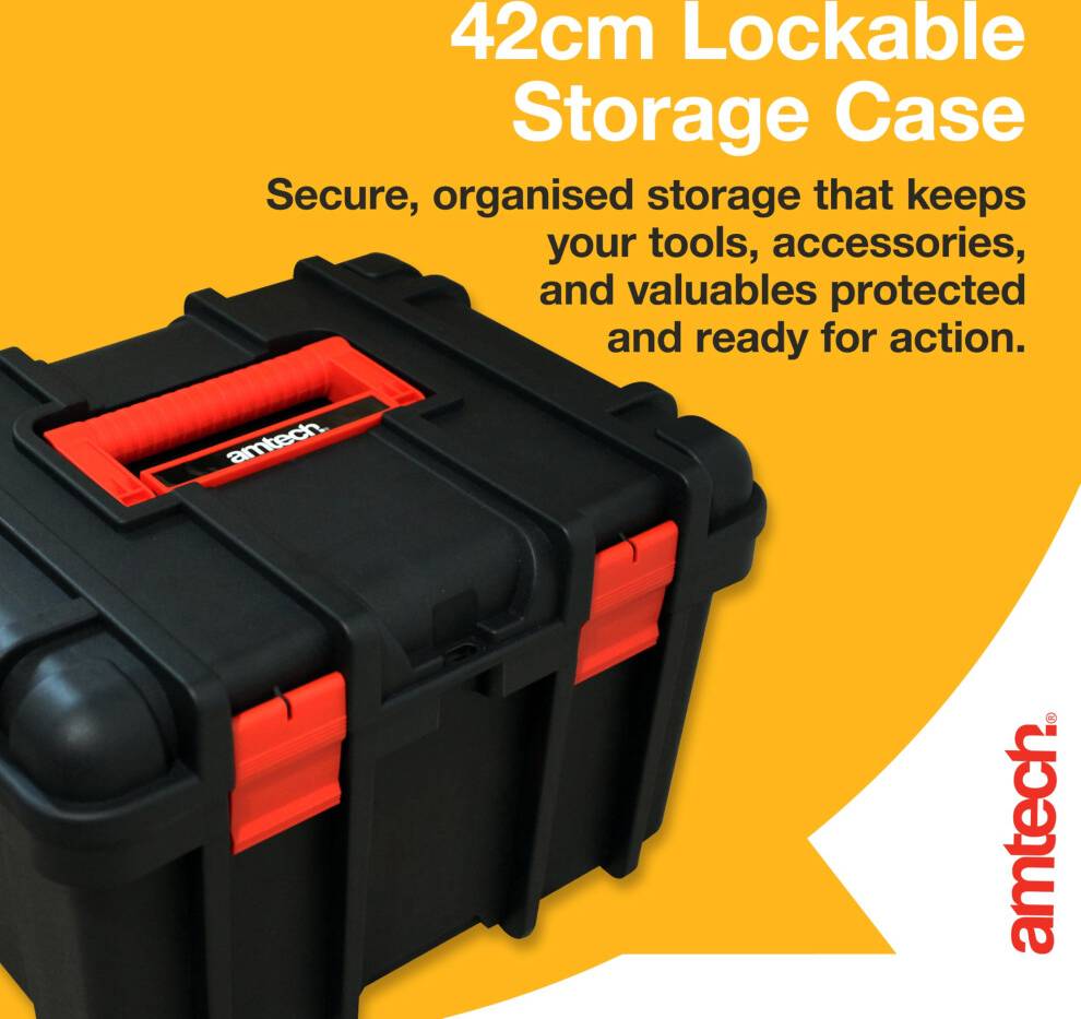 AmTech Lockable Tool Storage Box 22L