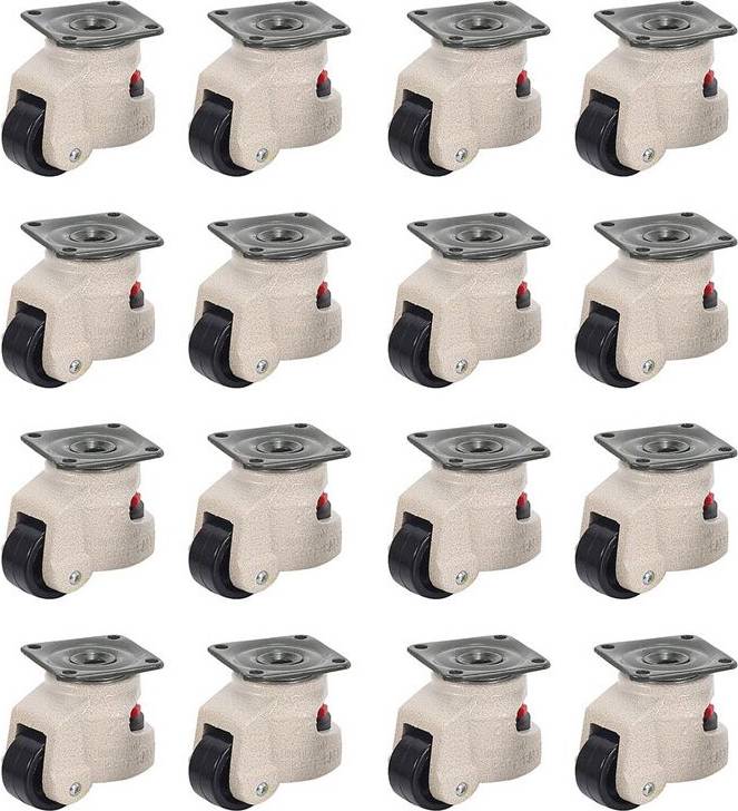16 Pcs Retractable Leveling Casters
