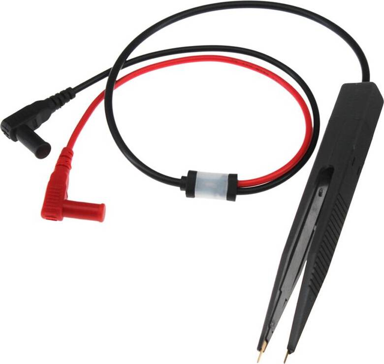 SMD SMT Chip Test Clip Multimeter Probe Tweezers