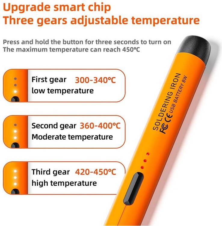 USB Rechargeable Portable Soldering Iron Kit