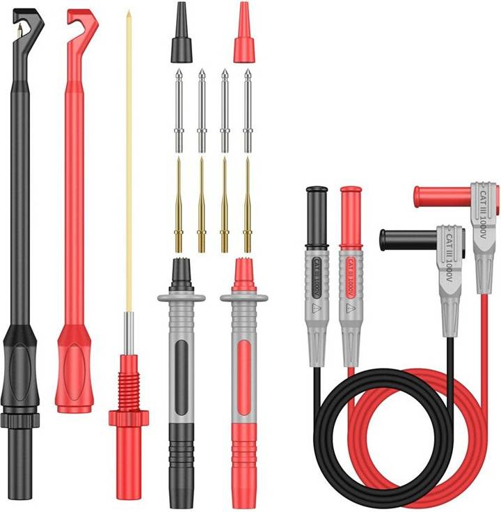 Multimeter Test Leads Kit Gold-Plated