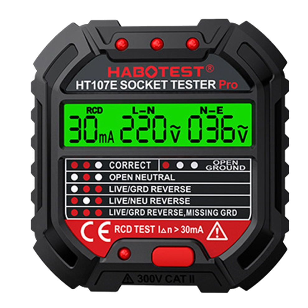 HT107 Pro Socket Tester Voltage Test