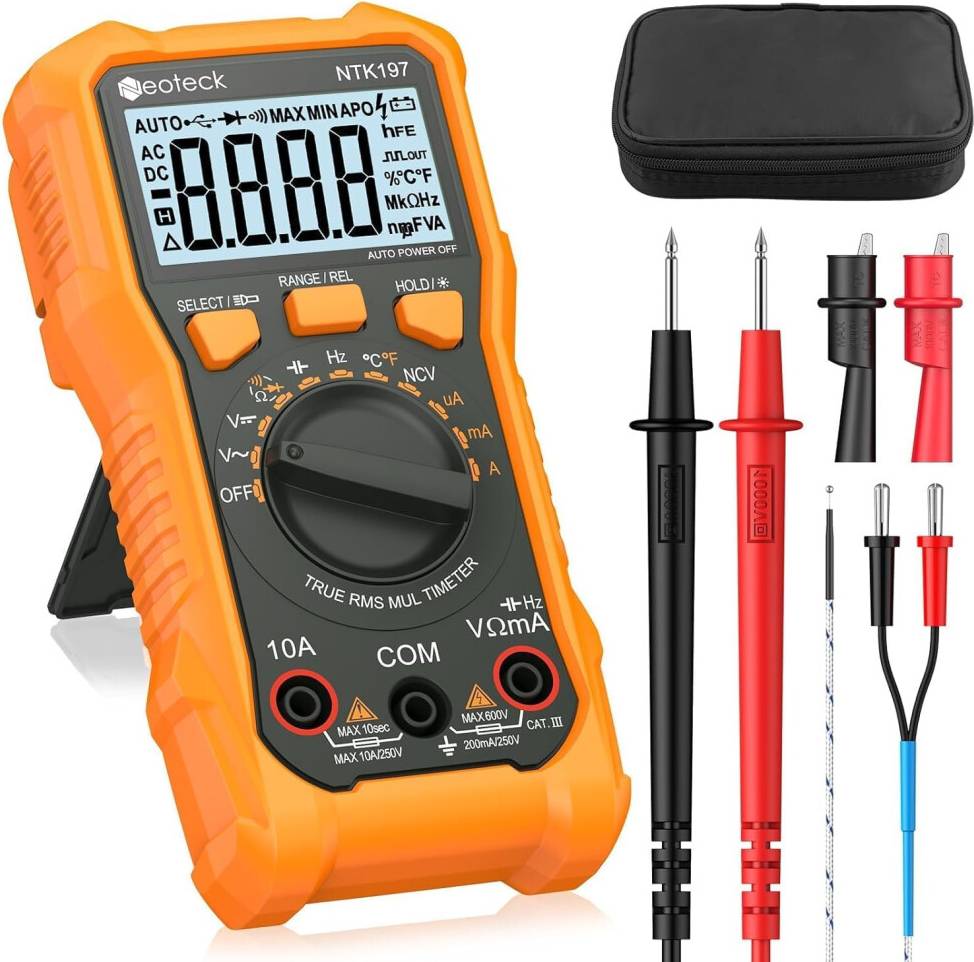 2000 Counts Digital Multimeter Voltmeter Tester