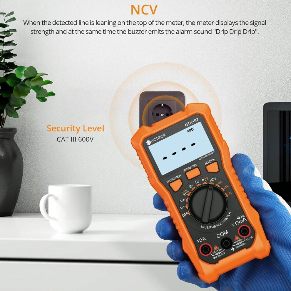 Neoteck 2000 Counts Digital Multimeter Voltmeter Tester