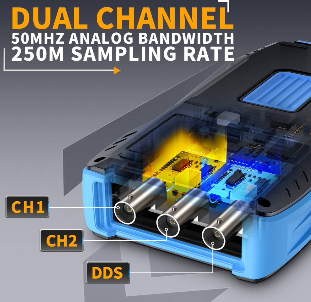 FNIRSI Handheld Oscilloscope Digital Multimeter Signal Generator